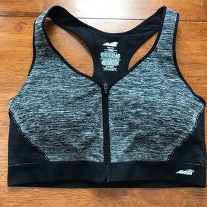 Avia sports bra black and gray